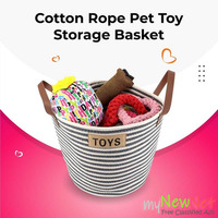 Cotton Rope Pet Toy Storage Basket