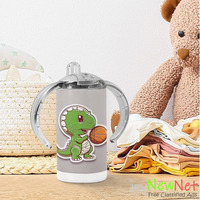 Dinosaur Basketball Player Sippy Cup