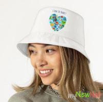 I Love to Travel Bucket Hat