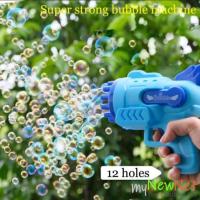 Bubble Gun Electric Automatic Soap Rocket Bubbles Machine